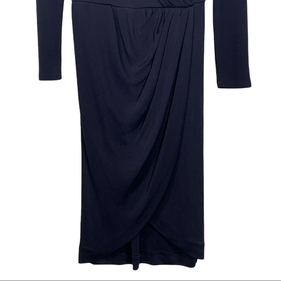 Aritzia Babaton Faux Wrap Midi Dress Size Small - Picture 4 of 8